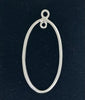 SCom10-Sterling Silver Earring/Pendant Component Oval Shape