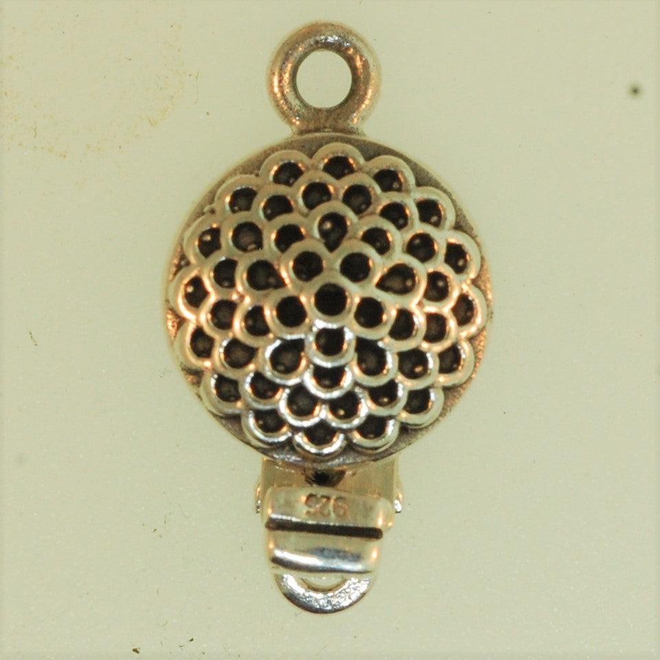 Boxs2- Sterling Silver Round Shape Box Clasp