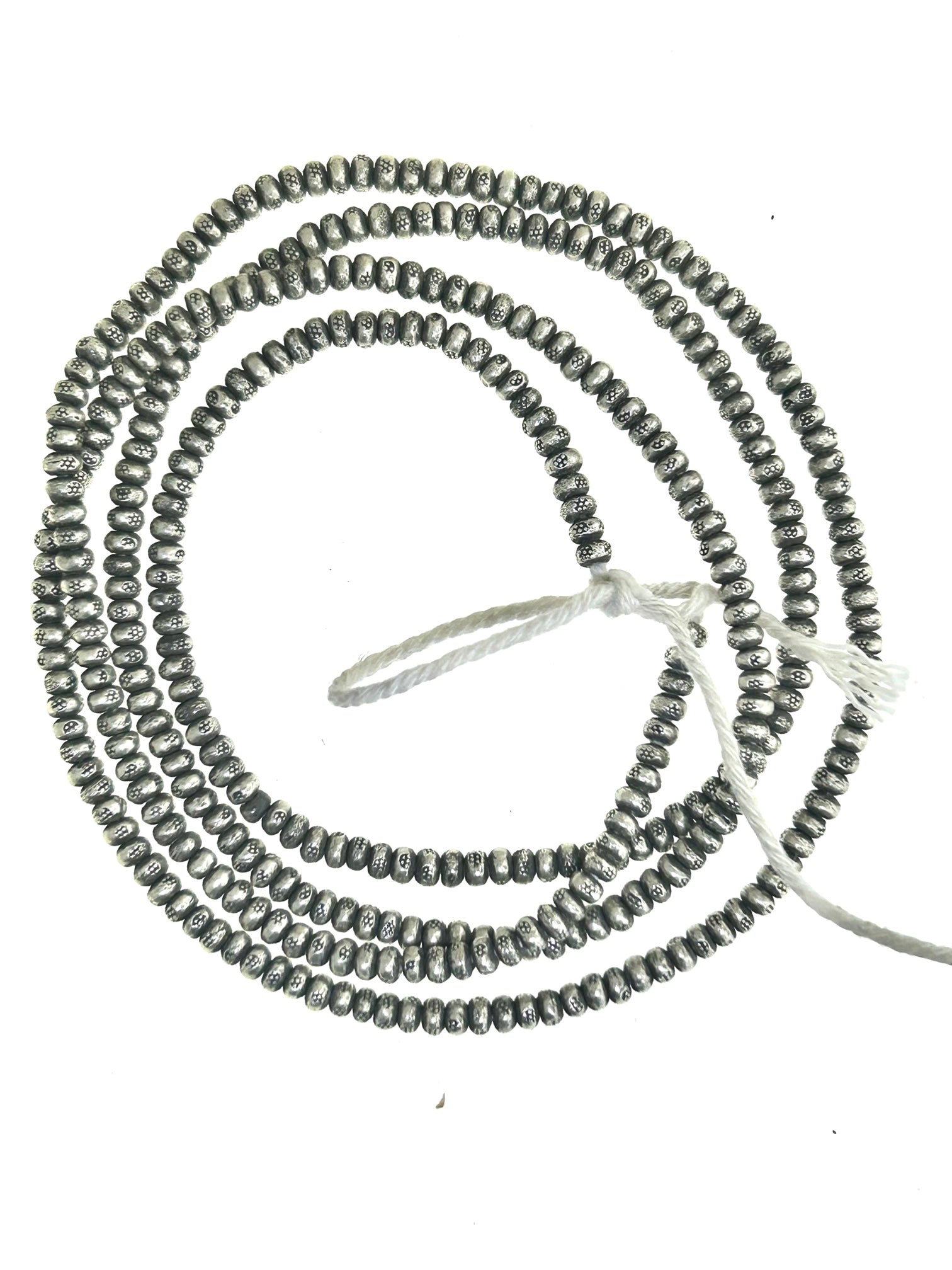 HB1 -  Hill Tribe Silver Bead size 3mm Hole size 1.5 mm