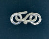 SClasp02 - Sterling Silver Hammered S Clasp 3 sizes available
