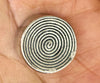 HB25 - Hill Tribe Silver Flat Round Bead