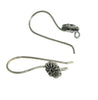 HEW02- Hill Tribe Silver Flower Earring Wire