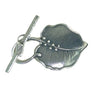 TG003 -Sterling Silver Leaf Toggle Clasp
