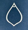 SCom08-Sterling Silver Earring/Pendant Component Teardrop Shape