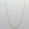 CH25-G Sterling Silver Chain With Gold Plated