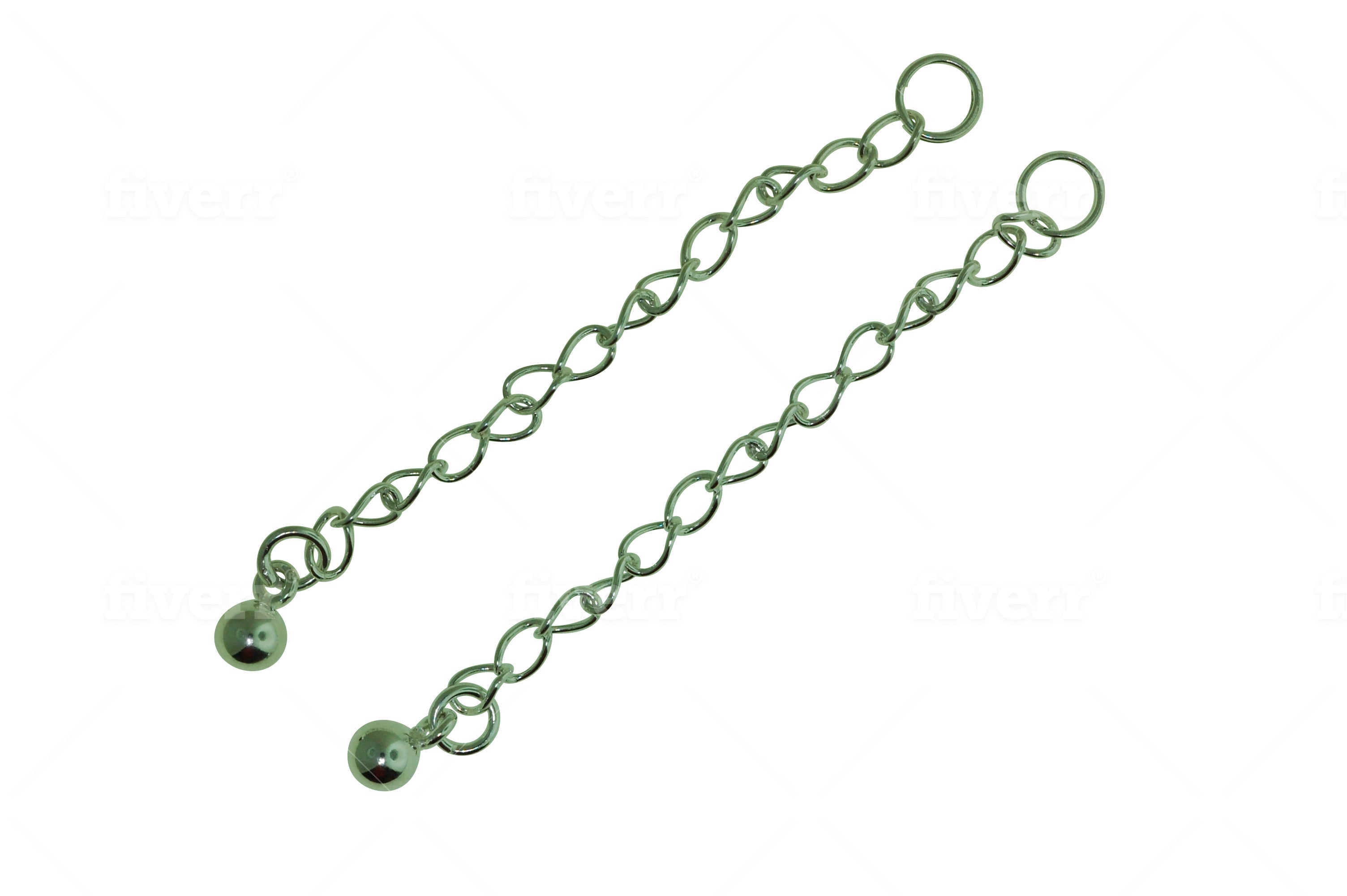 Sterling Silver Extension Chain 2 inches 5 or 10 Pcs