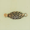 Boxs013 - Sterling Silver Long Oval Box Clasp