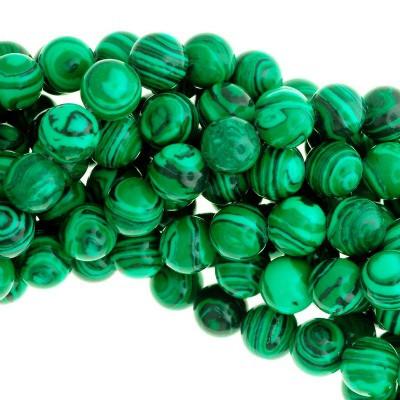 Emerald Man-made Malachite Beads