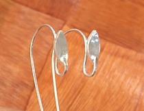 EW5- Sterling silver ear wire with design. Price per 5 pairs.