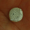 SB021- Hill Tribe Silver  Bead  Flat Coin shape