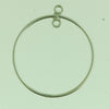 SCom06-Sterling Silver Earring/Pendant Component Round Shape
