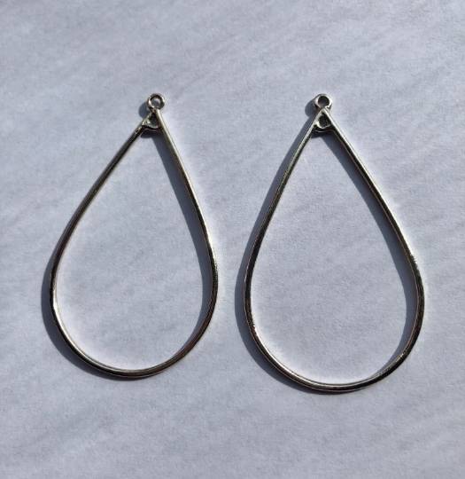 Earring Hoop Components, Sterling Silver Earring Hoop, 2 sizes available.