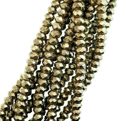 Faceted Pyrite Beads