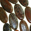 Flat Oval Agate Beads